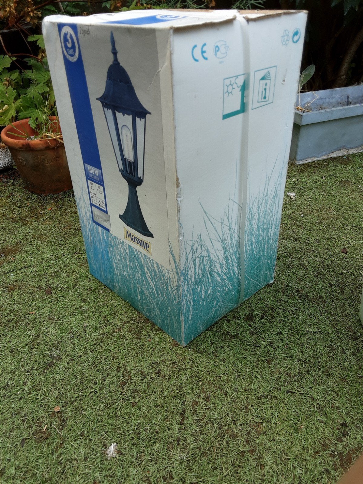 tuinlamp klassieke lantaarn staand, Ophalen, Minder dan 50 watt, Staande lamp, Aluminium