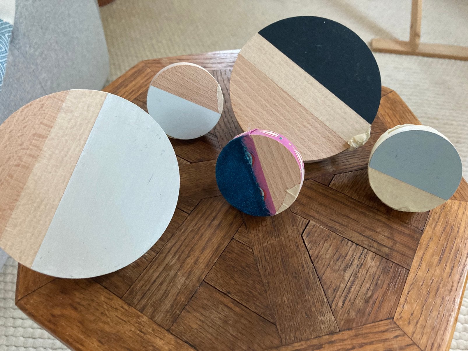 Leuke diy houten knoppen om zelf af te maken, Ophalen of Verzenden, Zo goed als nieuw, Knutselwerk
