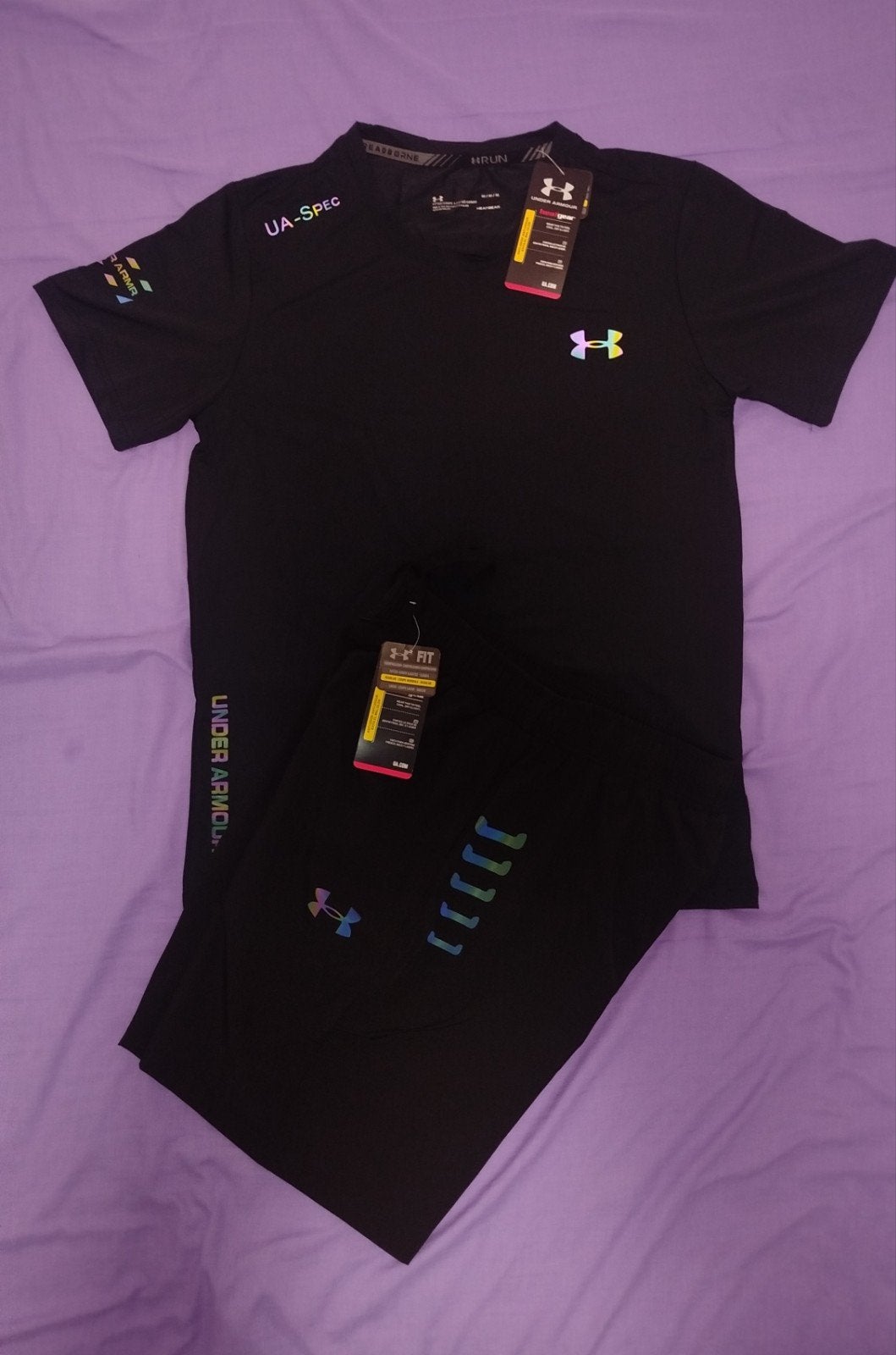 Under Armour sportset zwart maat M, Kleding | Heren, Sportkleding, Fitness, Maat 48/50 (M), Zwart, Under Armour