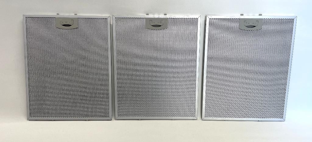 3 stuks aluminiumfilters, vetfilters voor afzuigkap, Ophalen of Verzenden, Gebruikt