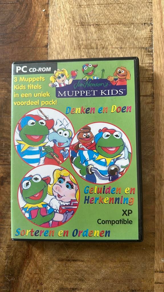 Muppet Kids PC CD-ROM: Denken, Doen, Geluiden & Sorteren, Puzzel en Educatief, Gebruikt, 1 speler, Ophalen of Verzenden