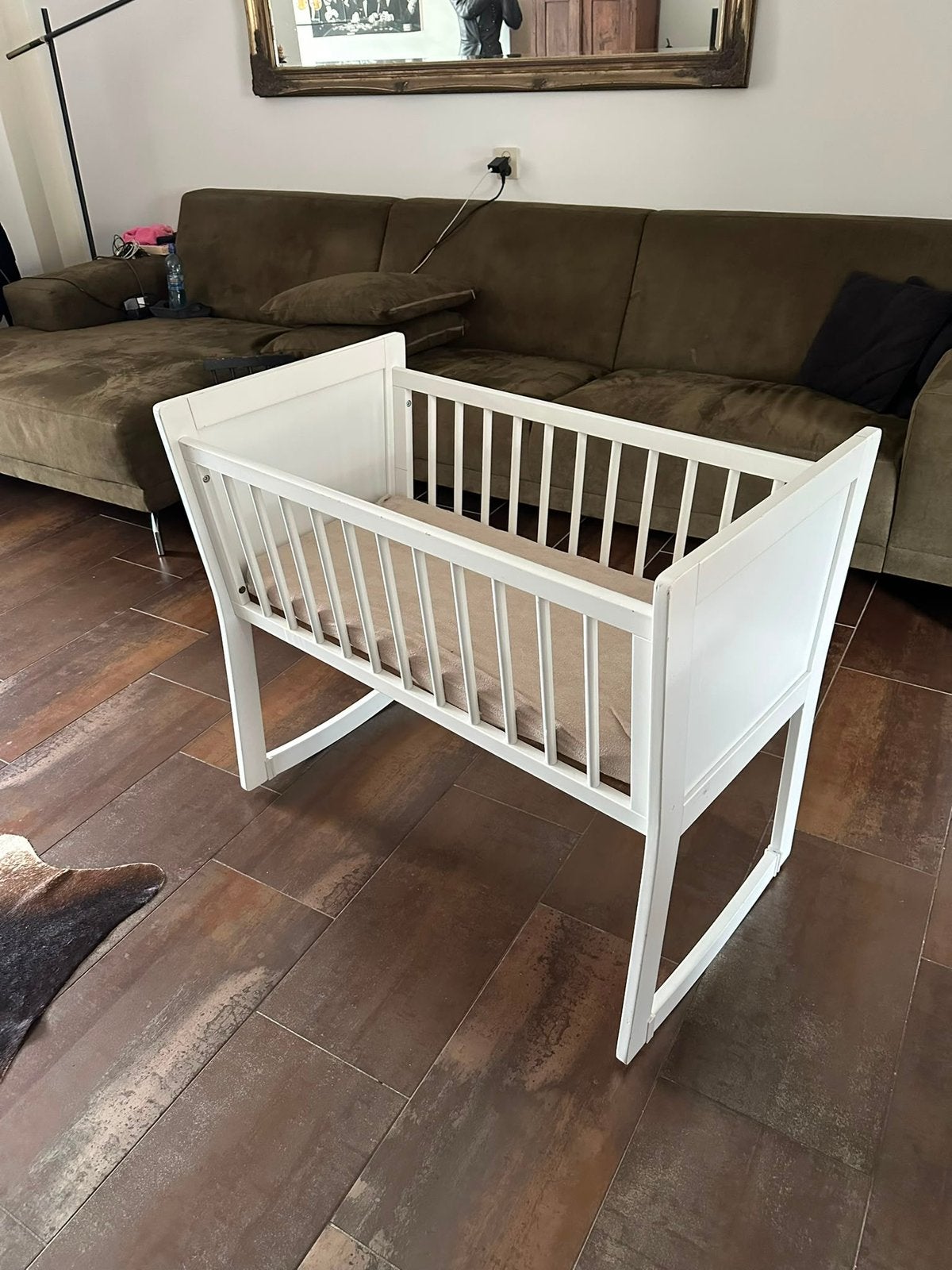Wiegje baninni baby evt incl matrasje. Matrasje gebruikt., Ophalen, Gebruikt, Wieg