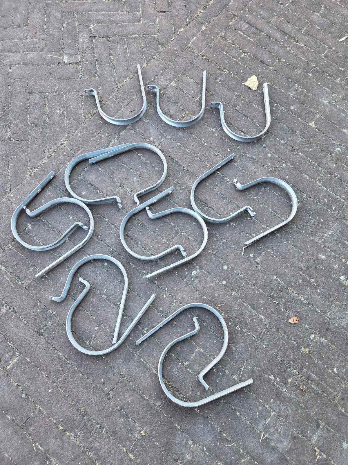 15x Zwaar Gegalvaniseerde Riolering Beugels Ø 125mm, Ophalen, Nieuw, 80 mm of meer, Rechte buis
