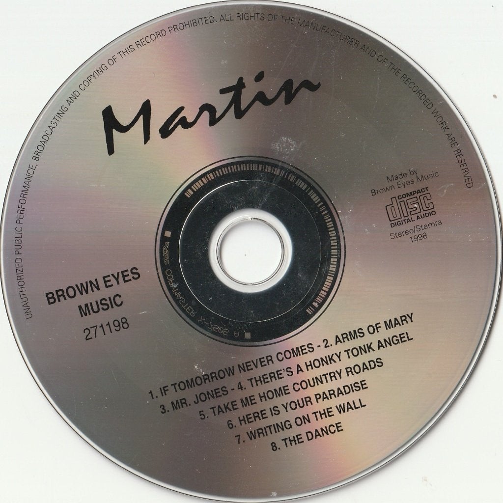 Martin cd  zonder hoes 8 nummers, Ophalen of Verzenden, Zo goed als nieuw, Pop