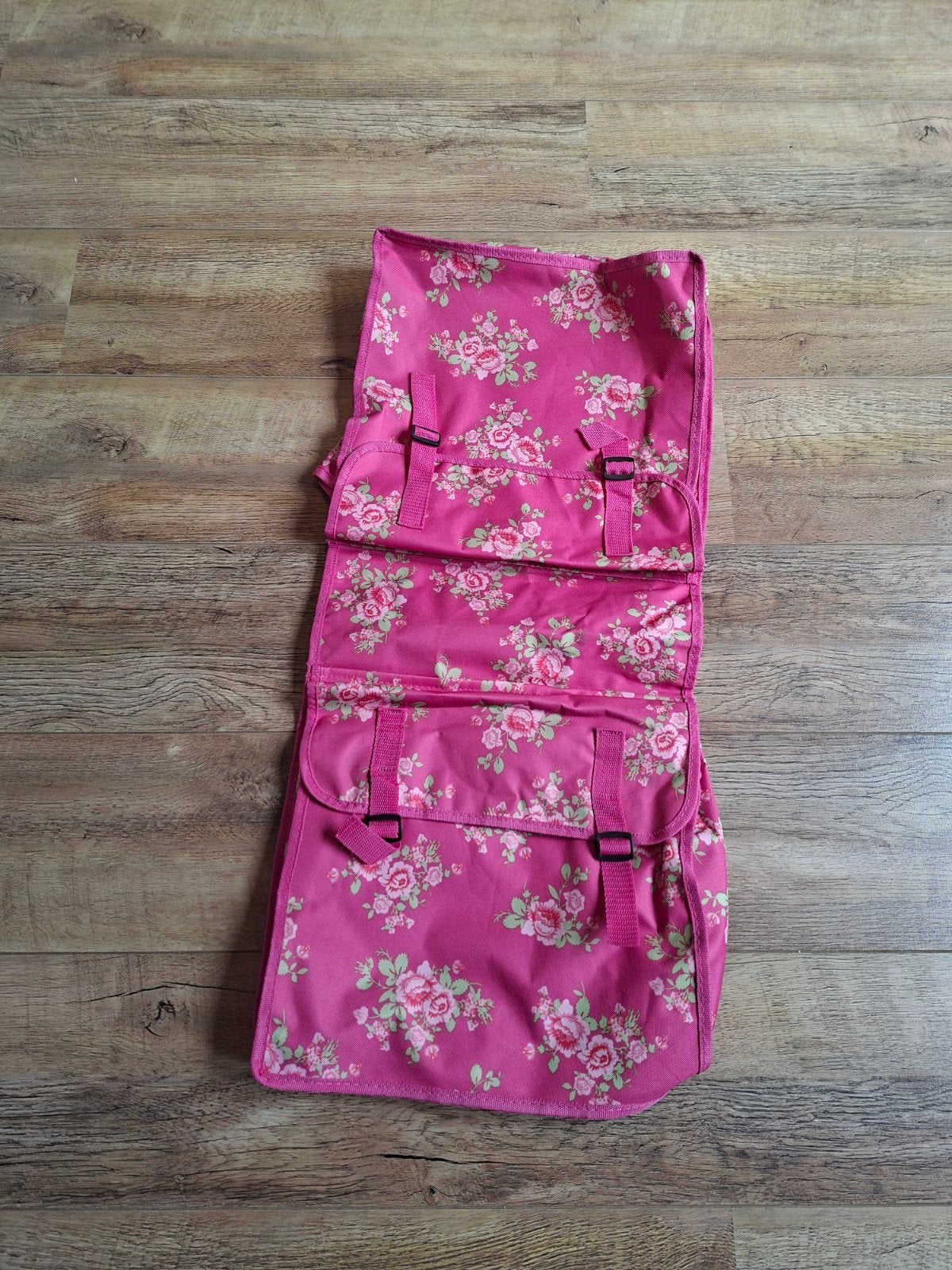 Roze fietstas met bloemenprint, Ophalen of Verzenden, Nieuw
