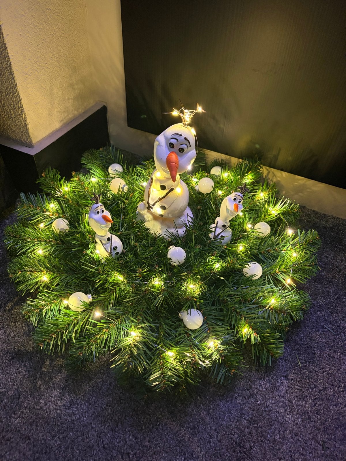 Disney Olaf kerststuk, Ophalen