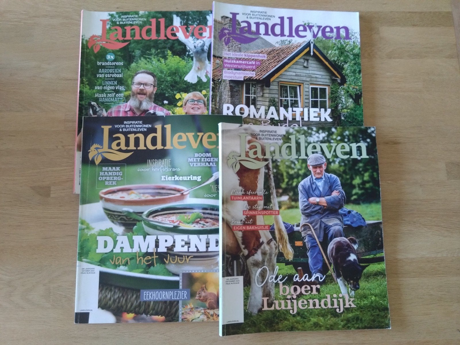 Vier tijdschriften van Landleven uit 2023., Ophalen of Verzenden, Zo goed als nieuw, Tuinieren en Tuinplanten
