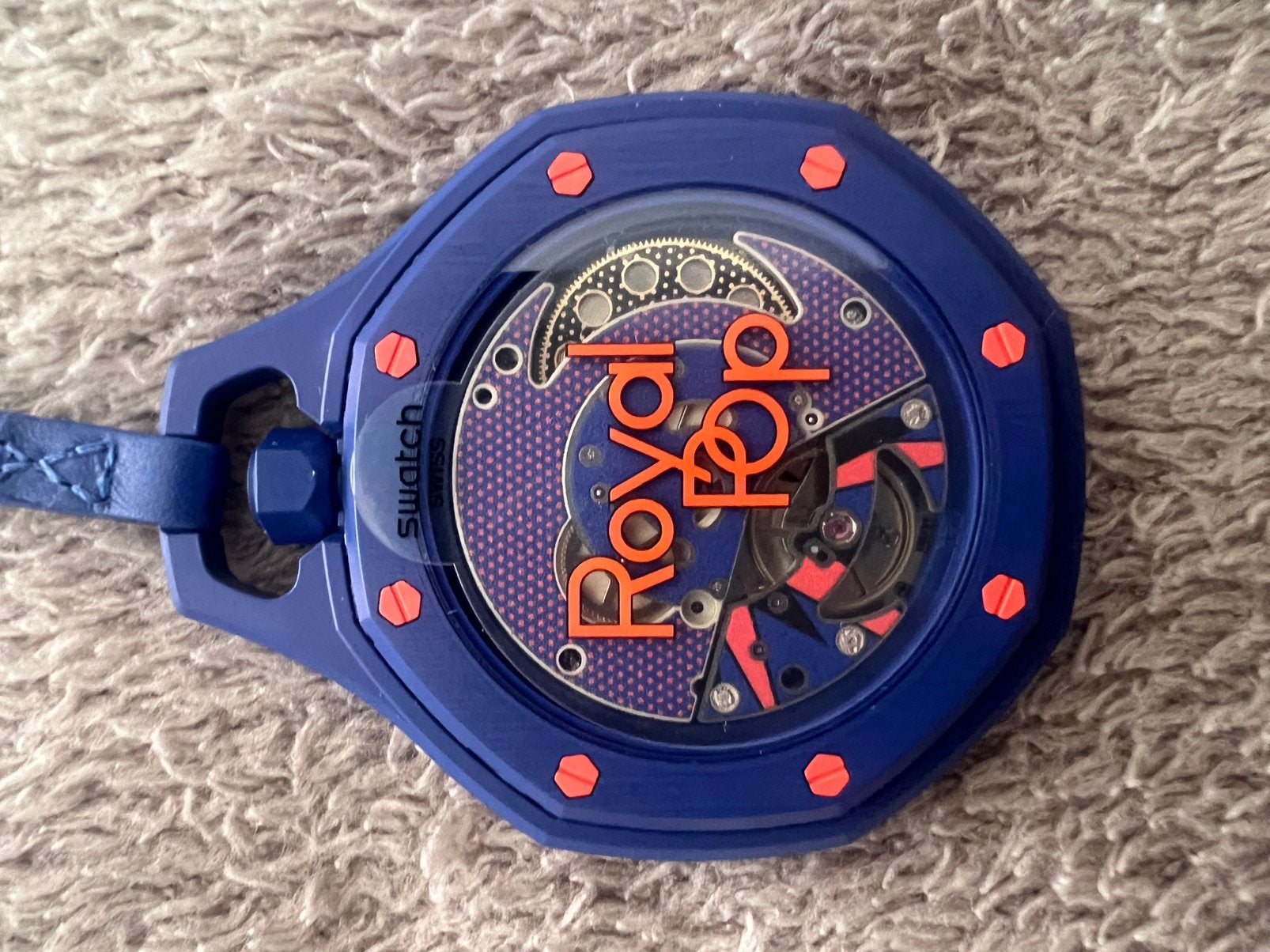 Audemars Piguet x Swatch Royal Pop, Ophalen, Nieuw, Kunststof, Zakhorloge