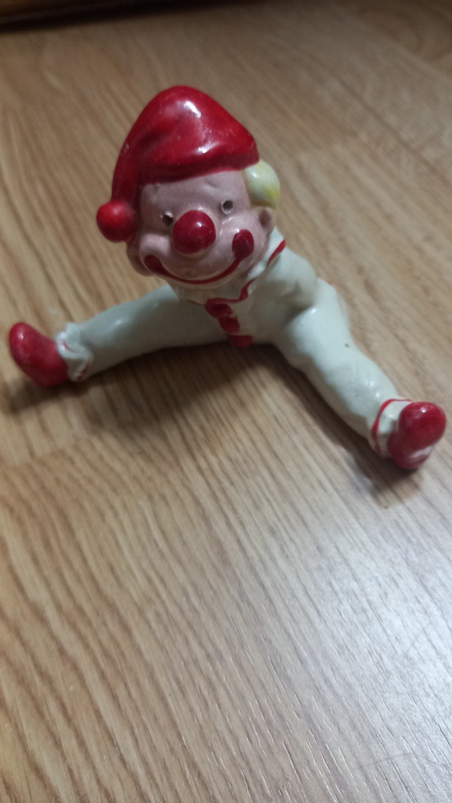 Vintage clown beeldje - 7.5 cm hoog, Ophalen of Verzenden, Gebruikt, Mens