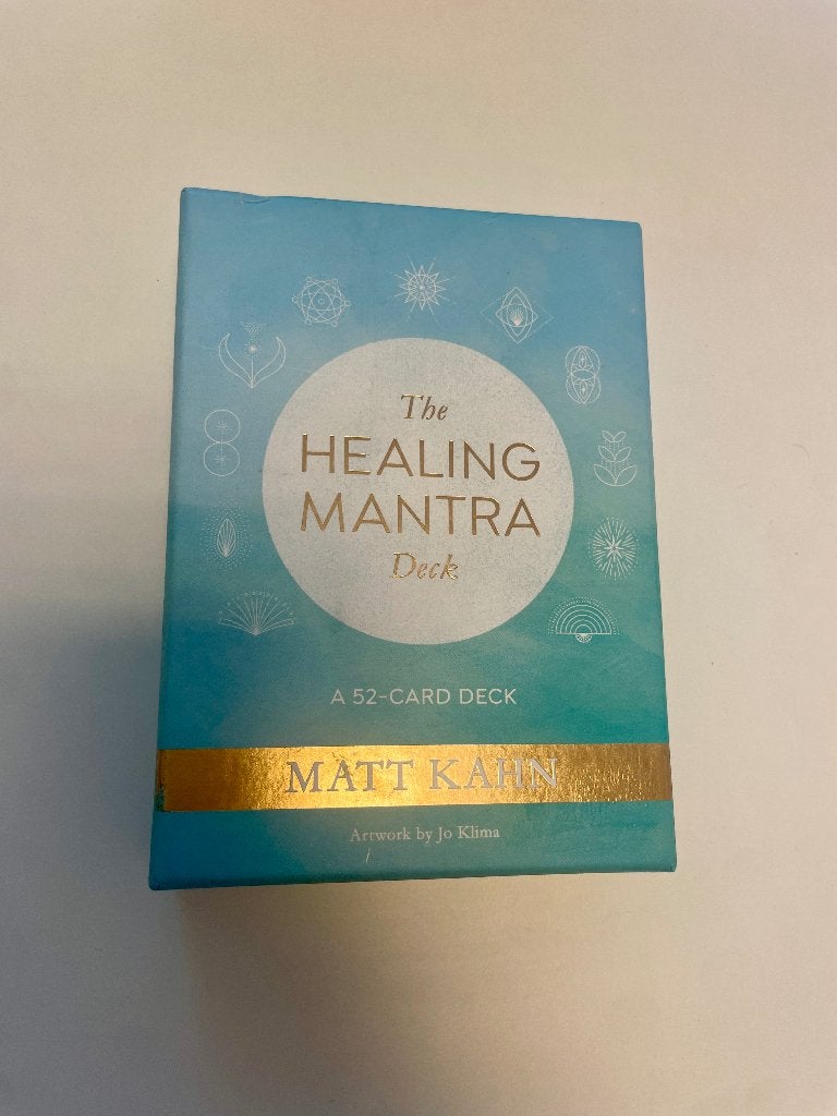 Kaartenset Matt Kahn The Healing Mantra Deck, Boeken, Ophalen of Verzenden, Zo goed als nieuw, Tarot of Kaarten leggen, Instructieboek