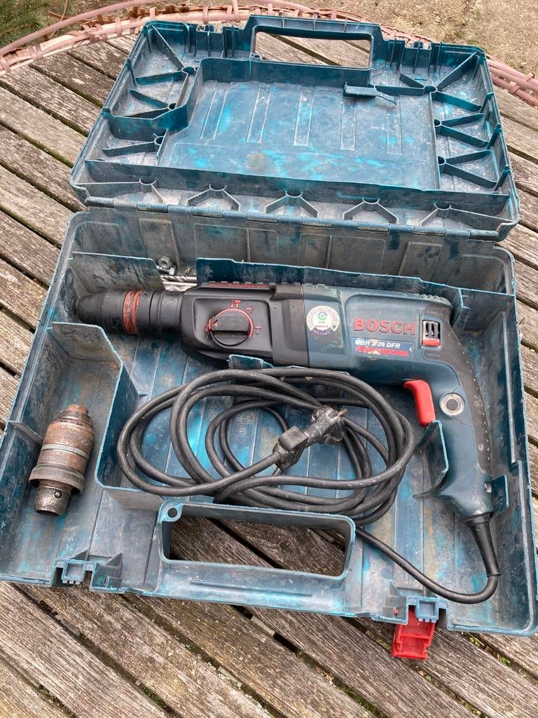 Bosch GBH 2-26 DFR Professional Boorhamer +extra kop, Ophalen of Verzenden, Zo goed als nieuw, Boor- en/of Breekhamer