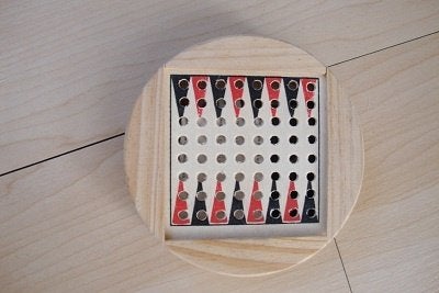 NIEUW Houten REISSPEL BACKGAMMON, Ophalen of Verzenden, Nieuw, Reisspel