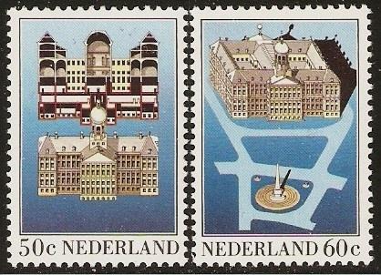 Nederland 1273-1274 serie Paleis op de Dam., Verzenden, Postfris