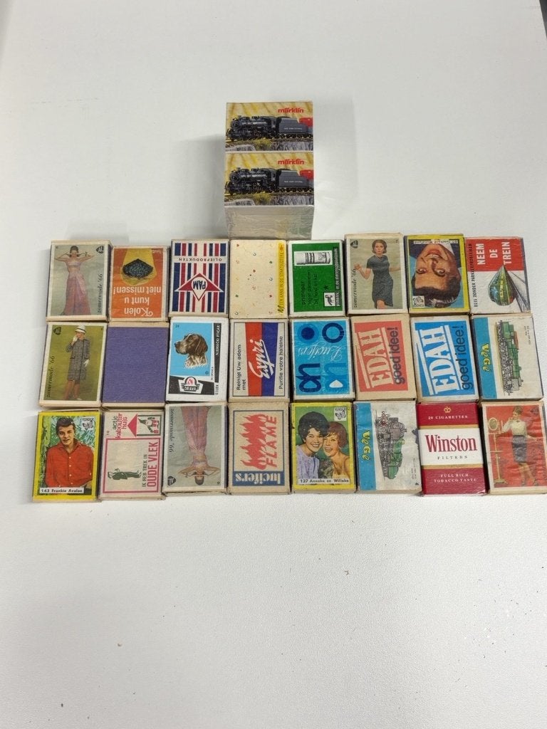 Verzameling vintage luciferdoosjes – jaren 60/70, Verzamelen, Ophalen of Verzenden, Gebruikt, Luciferdoosjes of -merken