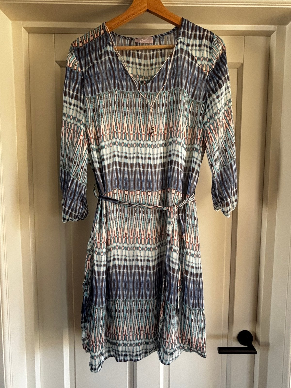 > Leuke jurk, Cassis!, Kleding | Dames, Maat 38/40 (M), Blauw, Ophalen of Verzenden, Zo goed als nieuw