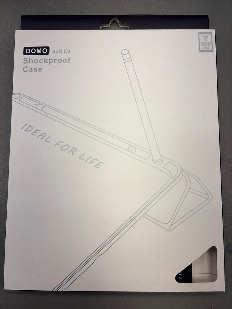 Dux Ducis Shockproof Case Samsung Tab S8+/S7 FE/S7+ Zwart, Ophalen of Verzenden, Nieuw, 12 inch, Bescherming voor- en achterkant