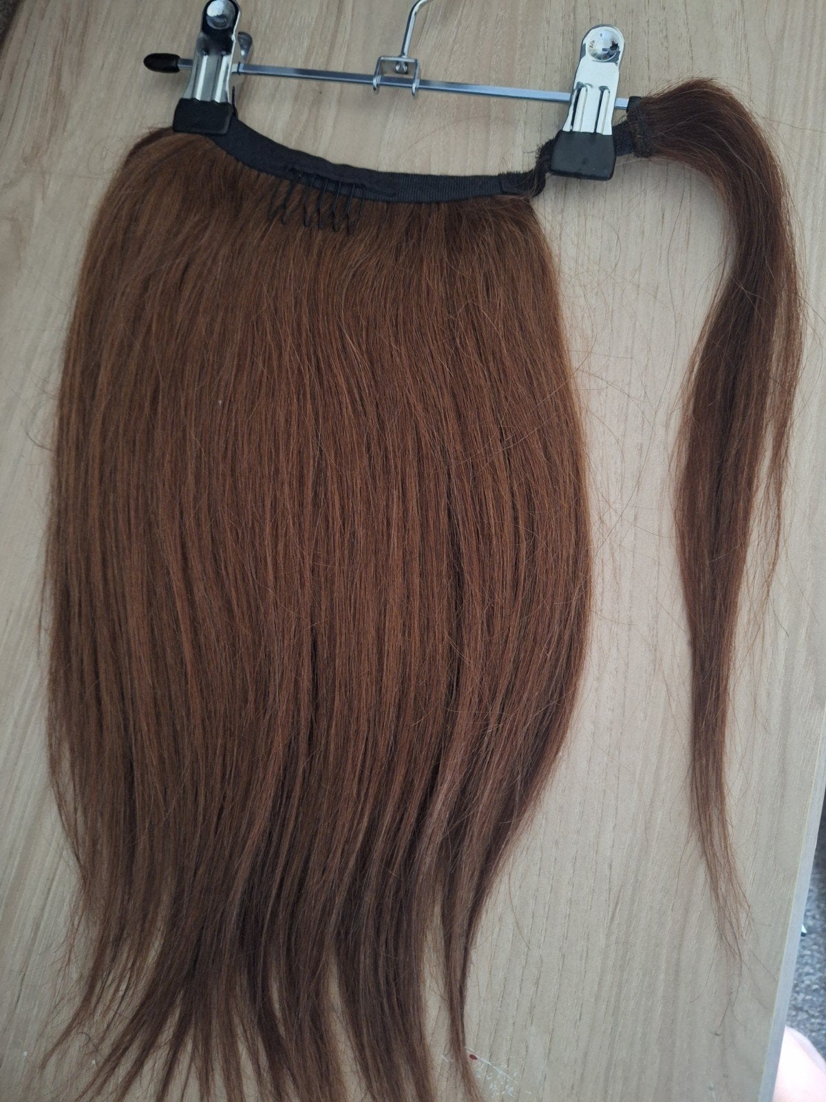 haarstuk bruin 35cm lengte, Ophalen, Nieuw, Haarspeld