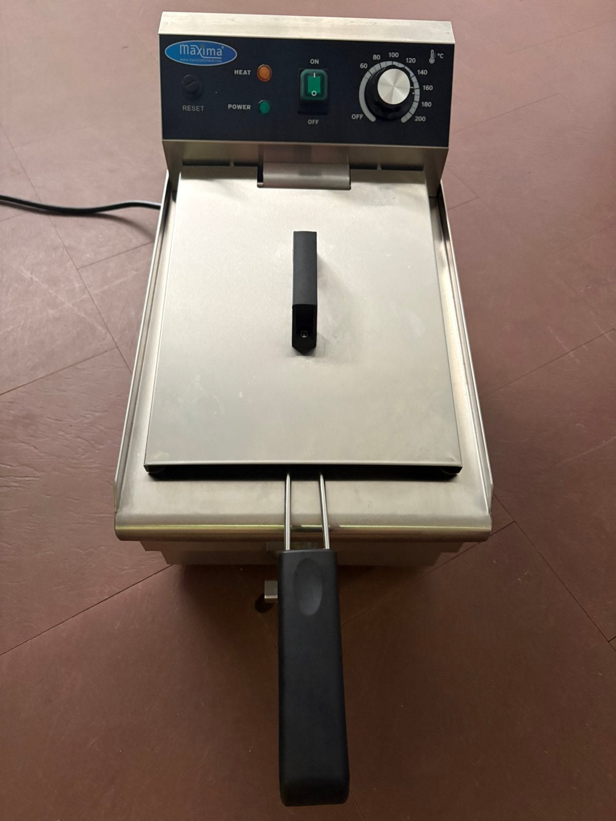 Maxima Professionele Friteuse 10 Liter – 230V / 3 kW, 4 liter of meer, Ophalen, Gebruikt