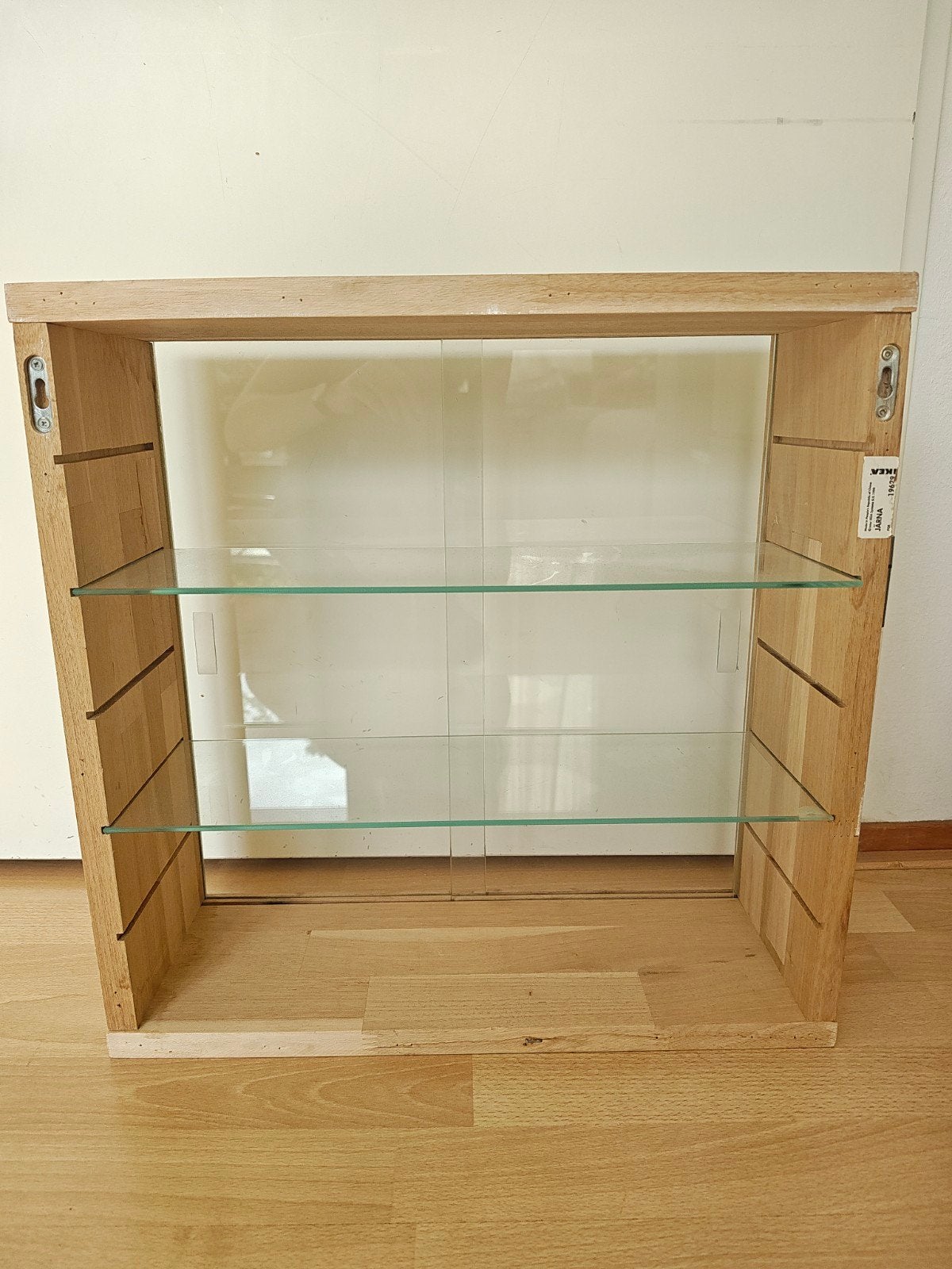 IKEA JÄRNA Vitrinekast met glazen schuifdeuren 3st., Huis en Inrichting, Ophalen, Minder dan 50 cm, Eikenhout, Minder dan 25 cm