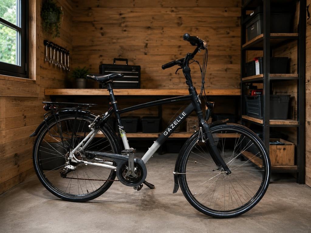 Gazelle Chamonix T27 herenfiets - rijdt heel soepel en licht, Vering, Velgrem, Ophalen of Verzenden, Zo goed als nieuw