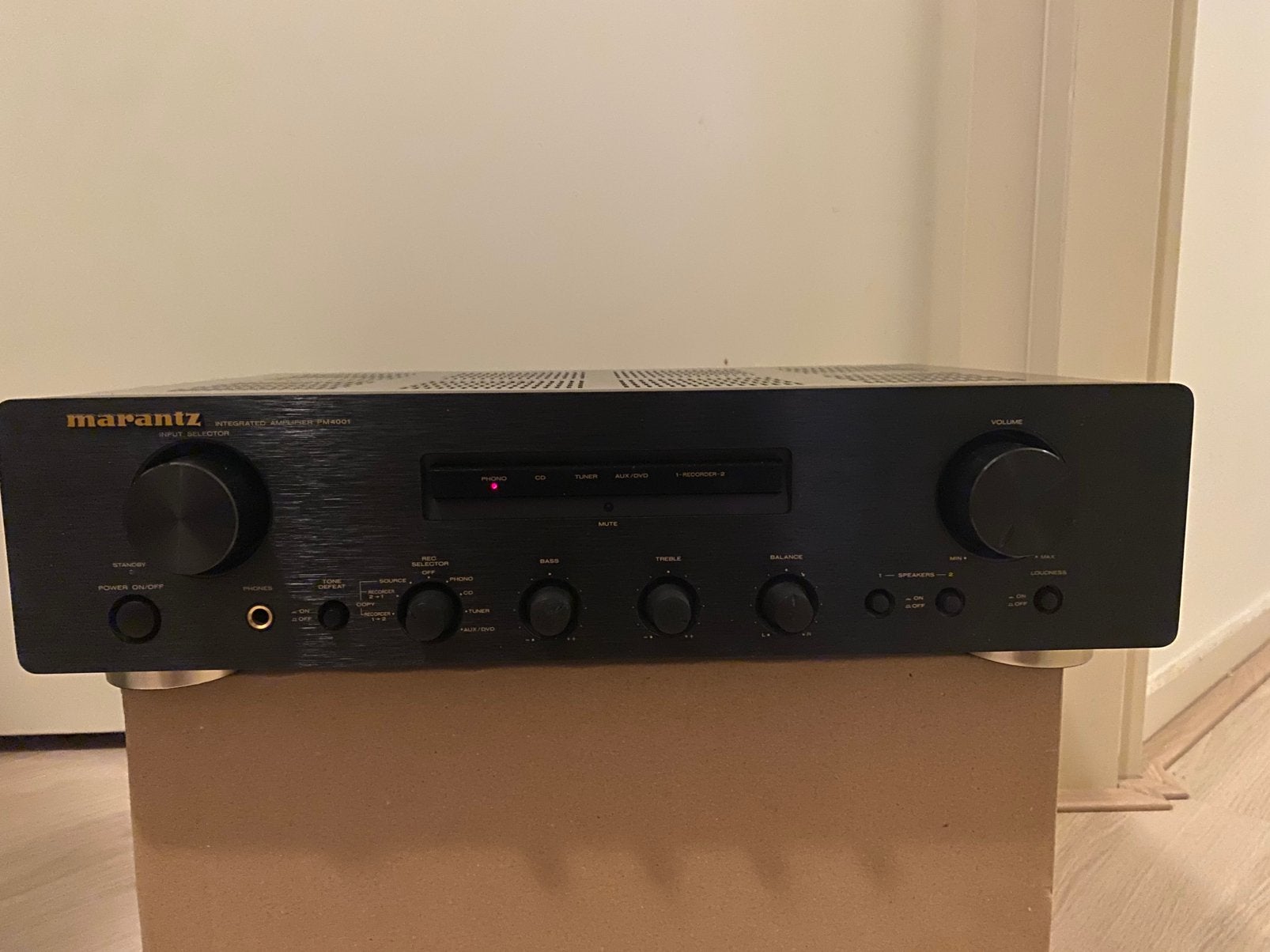 Marantz PM4001 stereo versterker, Zo goed als nieuw, Ophalen, Marantz, Minder dan 60 watt