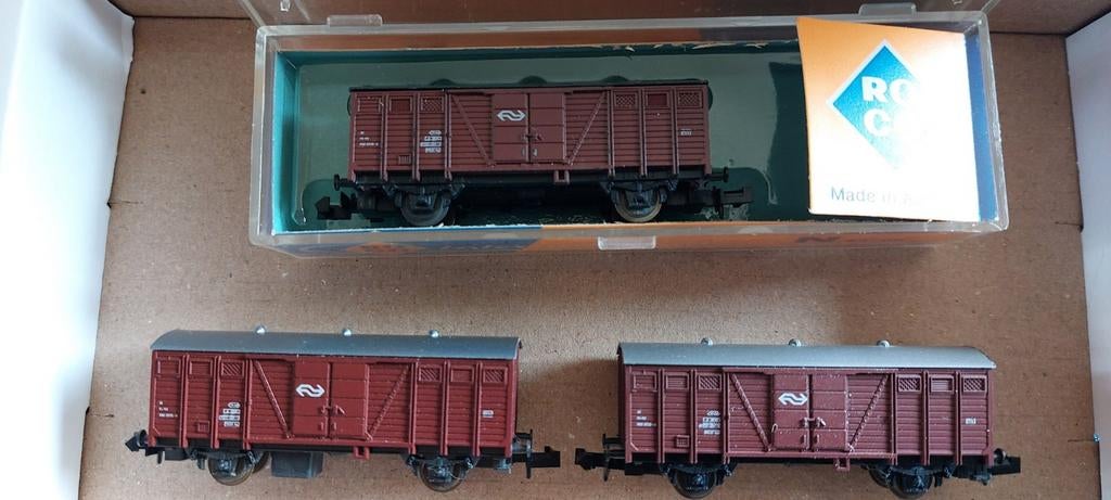 NLK 0415 GESLOTEN NS GOEDEREN WAGONS 1/160, Gelijkstroom, Wagon, Ophalen of Verzenden, Roco