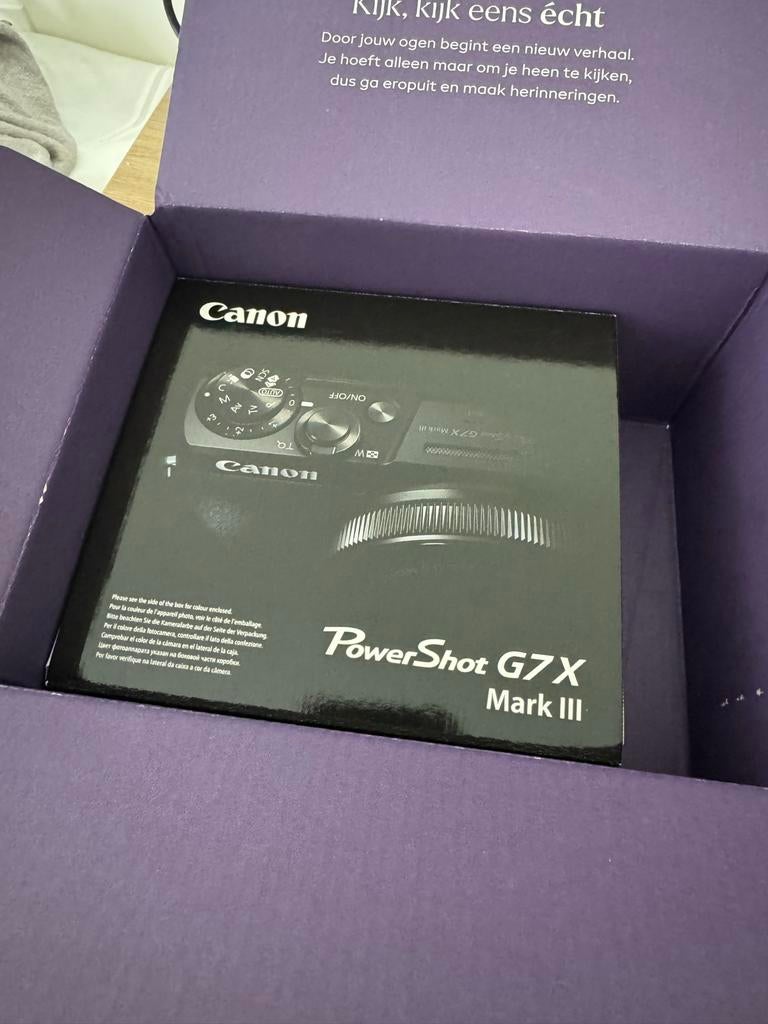 Canon PowerShot G7X Mark III (Battery Kit) - Nieuw in doos, Audio, Tv en Foto, Fotocamera's Digitaal, Canon, Compact, Nieuw, Ophalen of Verzenden