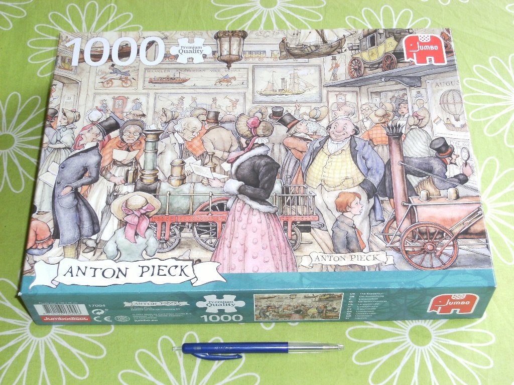 Anton Pieck puzzel - De tentoonstelling - Jumbo - 1000 st *, Ophalen of Verzenden, 500 t/m 1500 stukjes, Zo goed als nieuw, Legpuzzel
