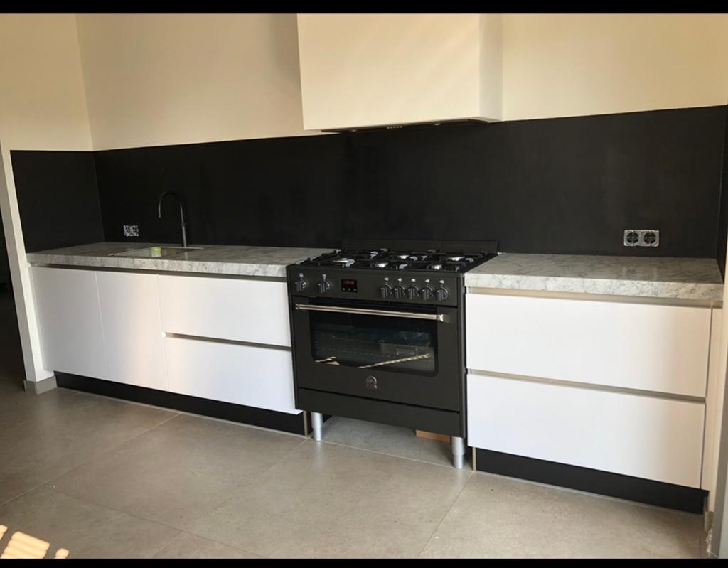 Zwart-Wit Keuken marmer blad apparatuur bertazoni Quoocker, Ophalen, 50 tot 100 cm, Zo goed als nieuw, Minder dan 100 cm