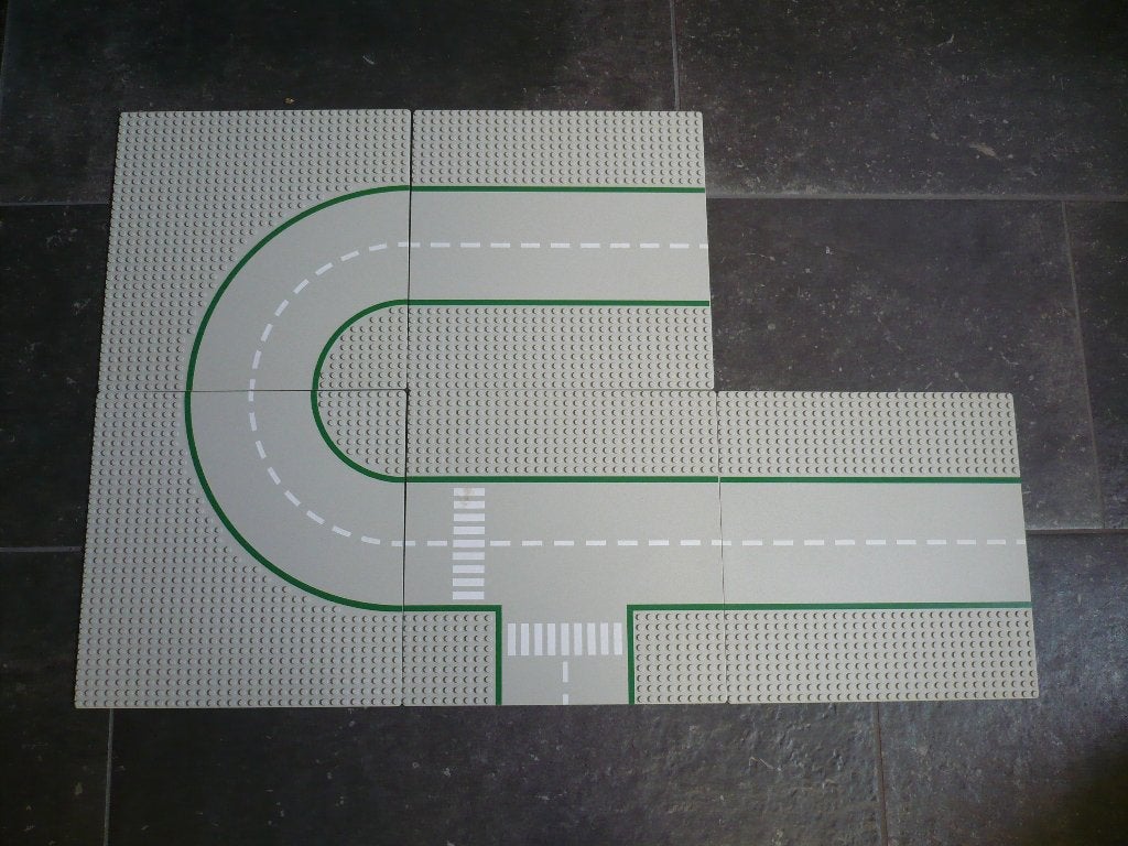 5 lego wegenplaten, 32 x 32 nops., Ophalen of Verzenden, Gebruikt, Lego