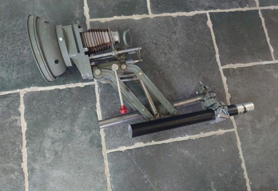 Vintage Meopta Axomat, leuk als hanglamp, Gebruikt, Ophalen of Verzenden, Metaal, Minder dan 50 cm
