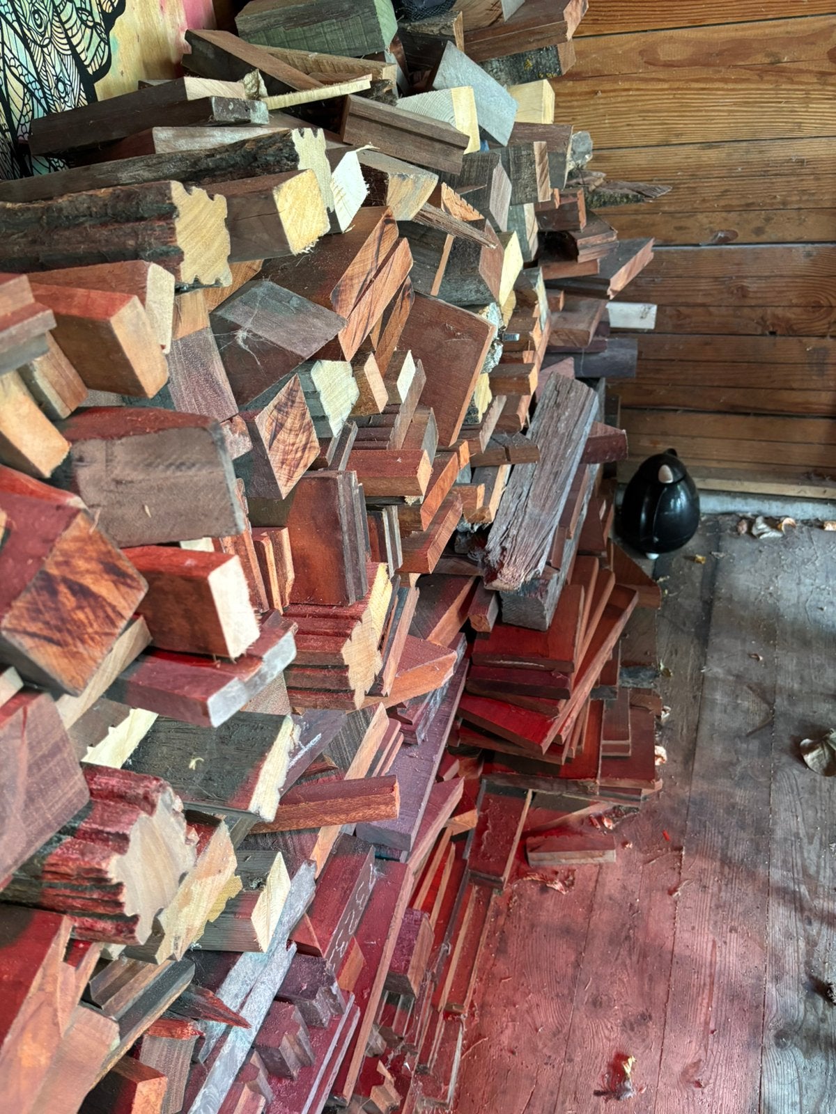 Haardhout 2,5 m3… azobe beschoeingshout, Minder dan 3 m³, Ophalen, Overige houtsoorten, Blokken