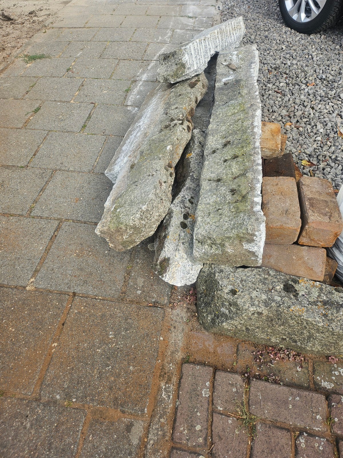 Natuurstenen bandjes. Gratis ophalen., Tuin en Terras, Bielzen en Borders, Ophalen, Natuursteen, Minder dan 100 cm, Minder dan 25 cm