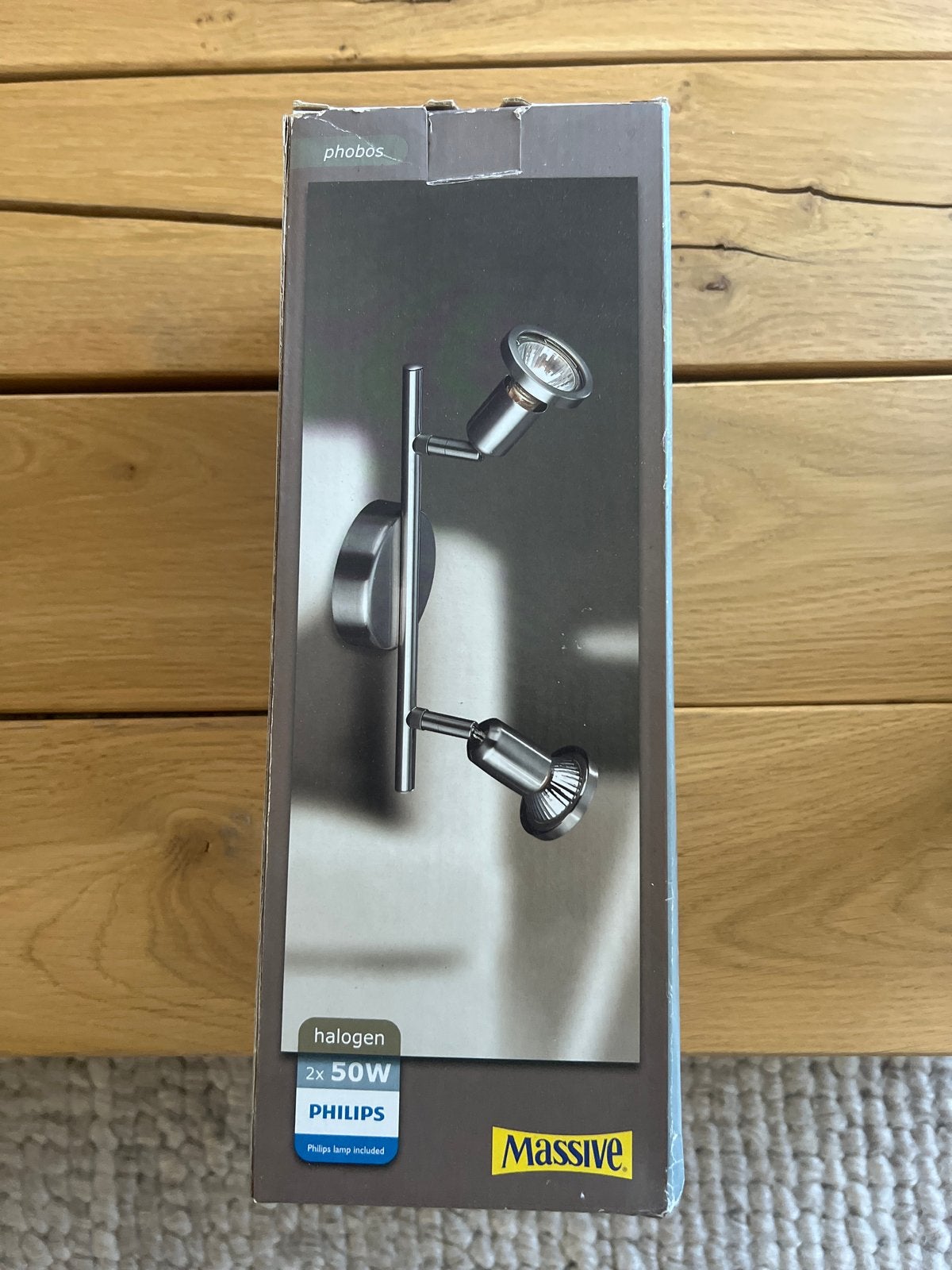 Philips Massive Phobos Halogeen Opbouwspot GU10, Halogeen, GU10, Opbouwspot, Nieuw