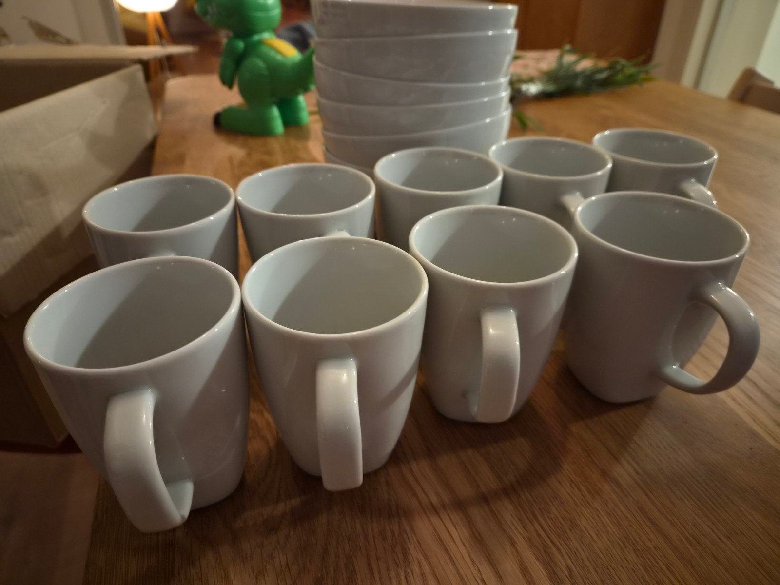 ikea 365 servies 9 mokken en 6 kommen. wit porcelein, Keramiek, IKEA, Ophalen of Verzenden, Zo goed als nieuw
