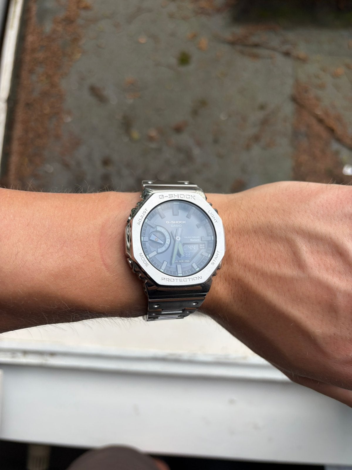 Casio G-Shock GM- B2100D-1AER, Gebruikt, Polshorloge, Ophalen of Verzenden, Staal
