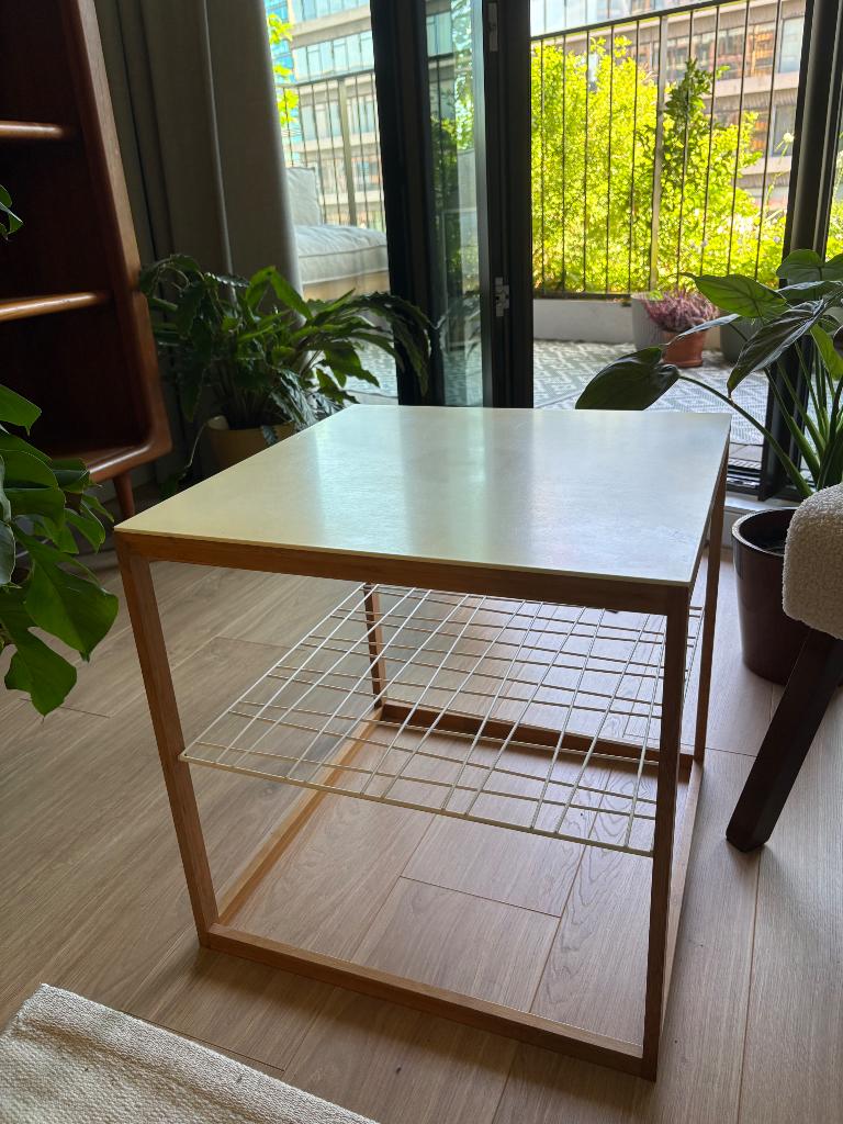 Vintage ikea tafeltje, Huis en Inrichting, Minder dan 55 cm, Gebruikt, Vierkant, Ophalen