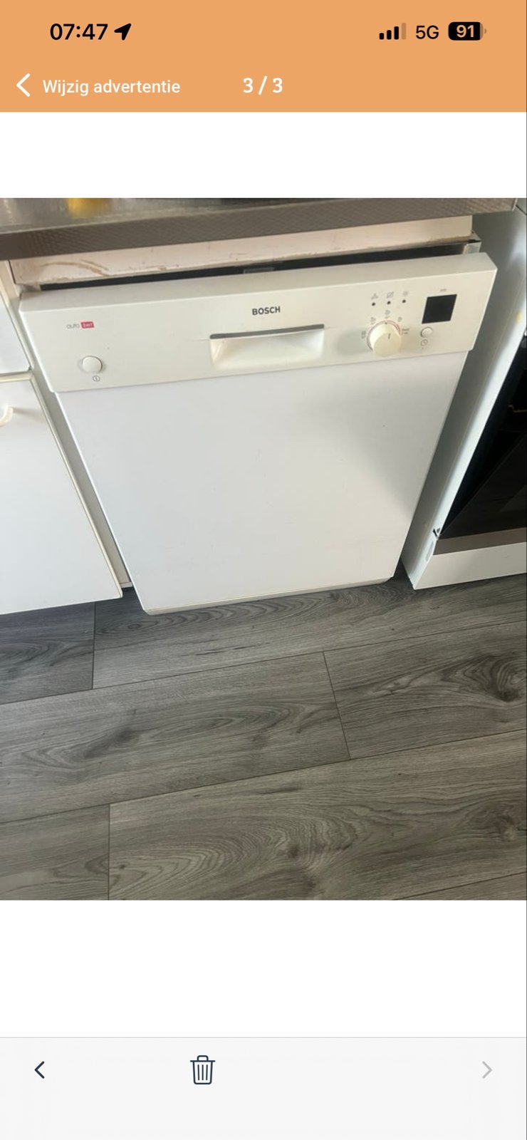 Bosch vaatwasser - Wit - Gebruikt, Gebruikt, Minder dan 85 cm, 60 cm of meer, Ophalen of Verzenden