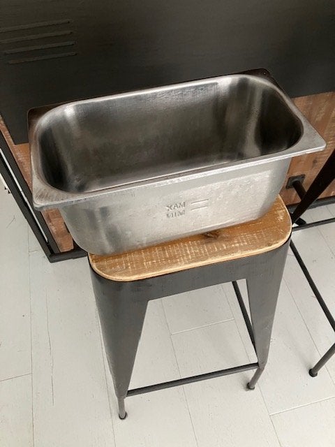 GASTRONOOMBAK /  IJSBAK / WARMHOUDBAK 5 LITER, Overige typen, Ophalen of Verzenden, Gebruikt, Metaal