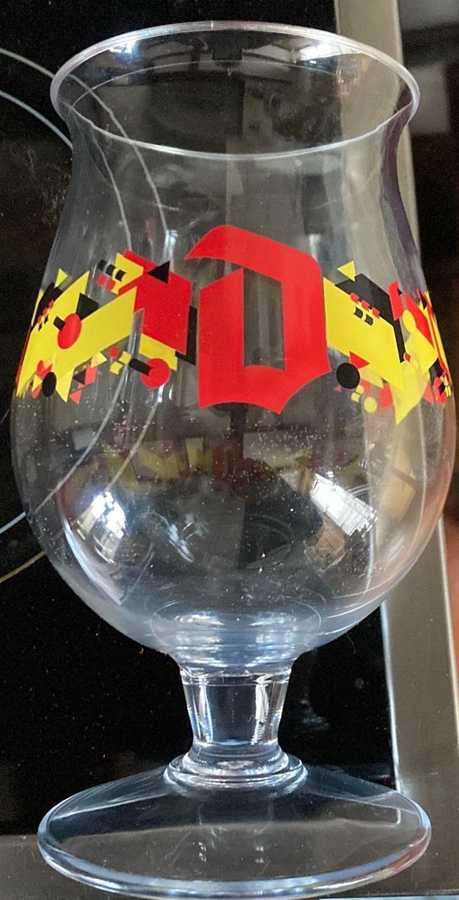Duvel collectorsglas TRITAN EK 2020 voor de Rode duivels, Ophalen, Zo goed als nieuw, Glas of Glazen, Duvel