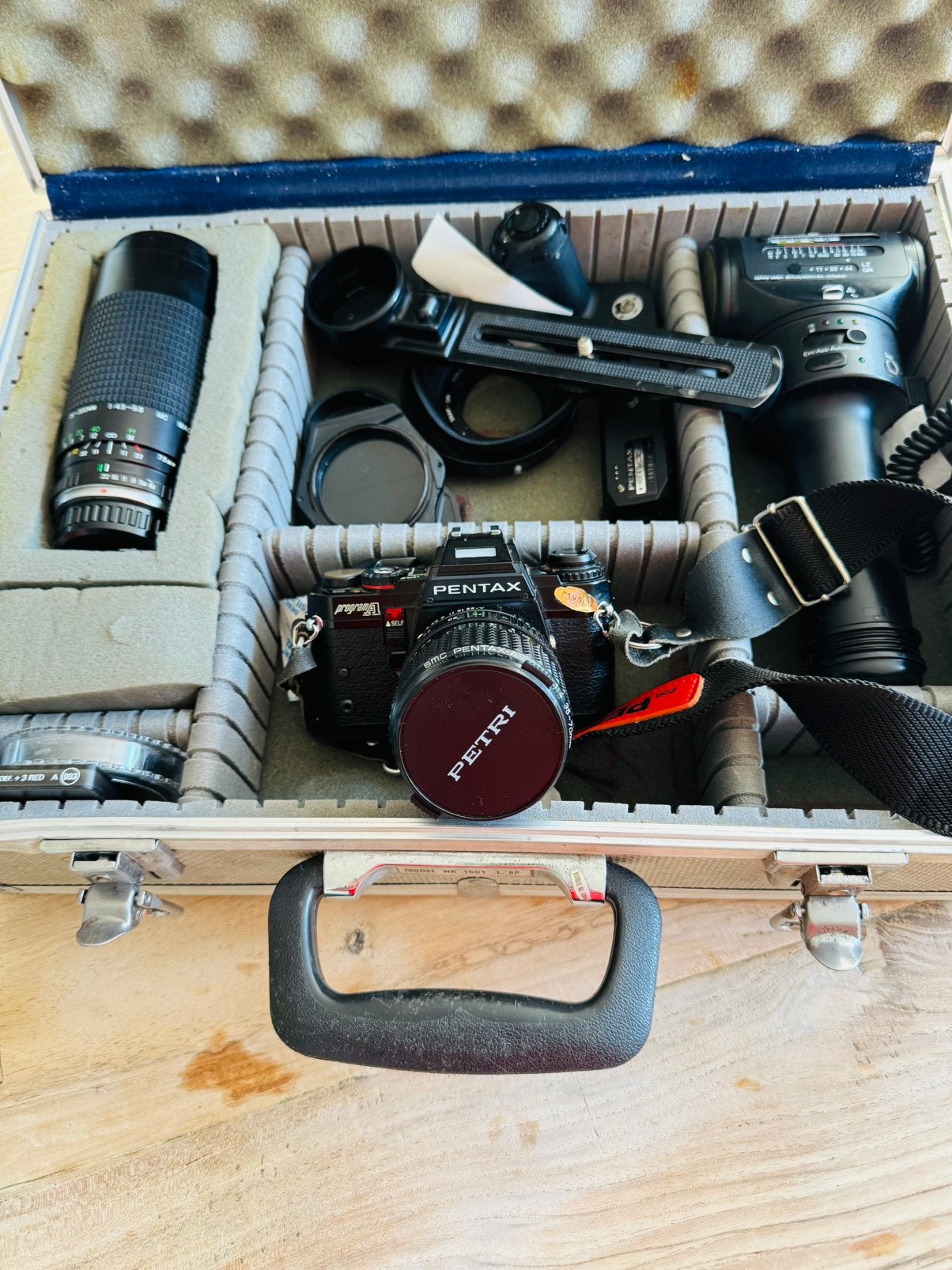 Pentax analoog spiegelreflexcamera met koffer en toebehoren., Ophalen, Zo goed als nieuw, Spiegelreflex, Pentax
