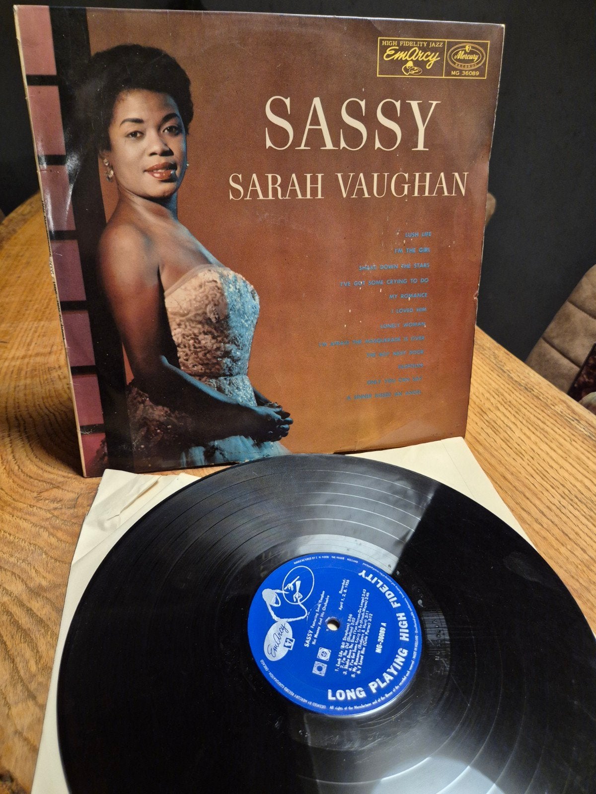 Sarah Vaughan - Sassy LP (Jazz) - Vintage Vinyl, LP, Gebruikt, Ophalen of Verzenden, 12 inch