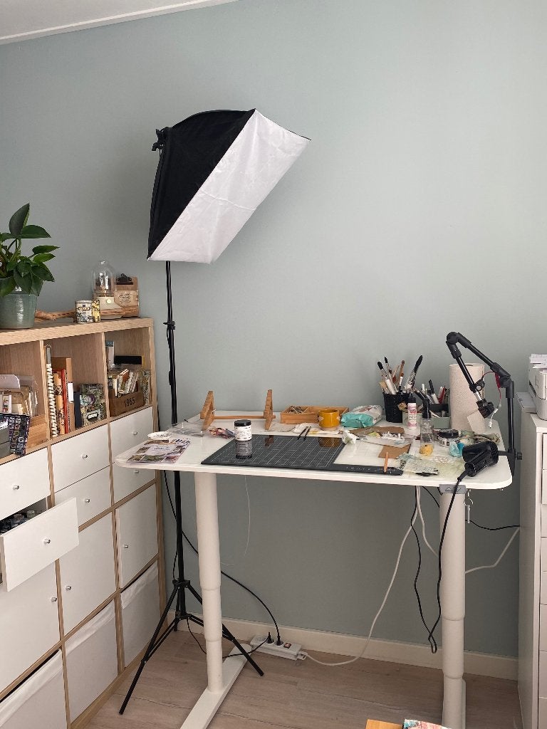 Softbox fotolamp videolamp, Ophalen of Verzenden, Zo goed als nieuw, Overige typen