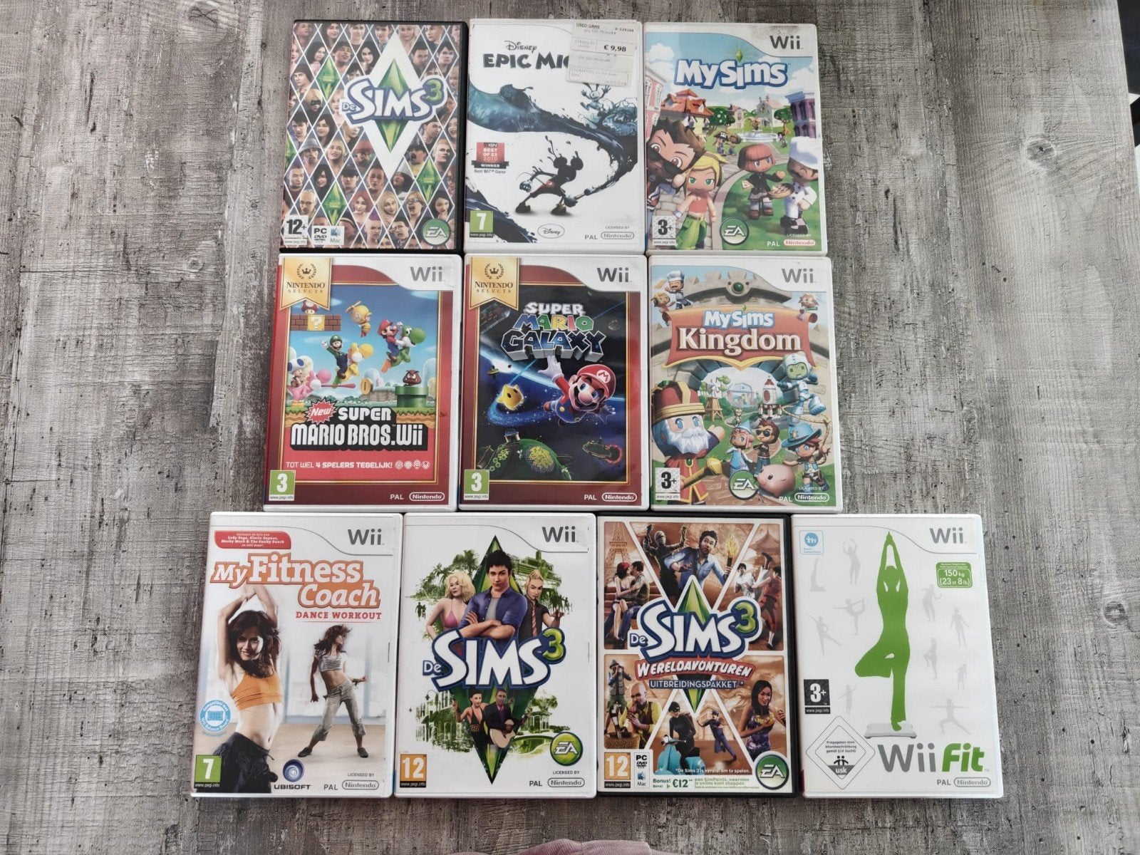Diverse Wii en PC games - Mario, Sims, Wii Fit en meer!, Ophalen of Verzenden, Gebruikt