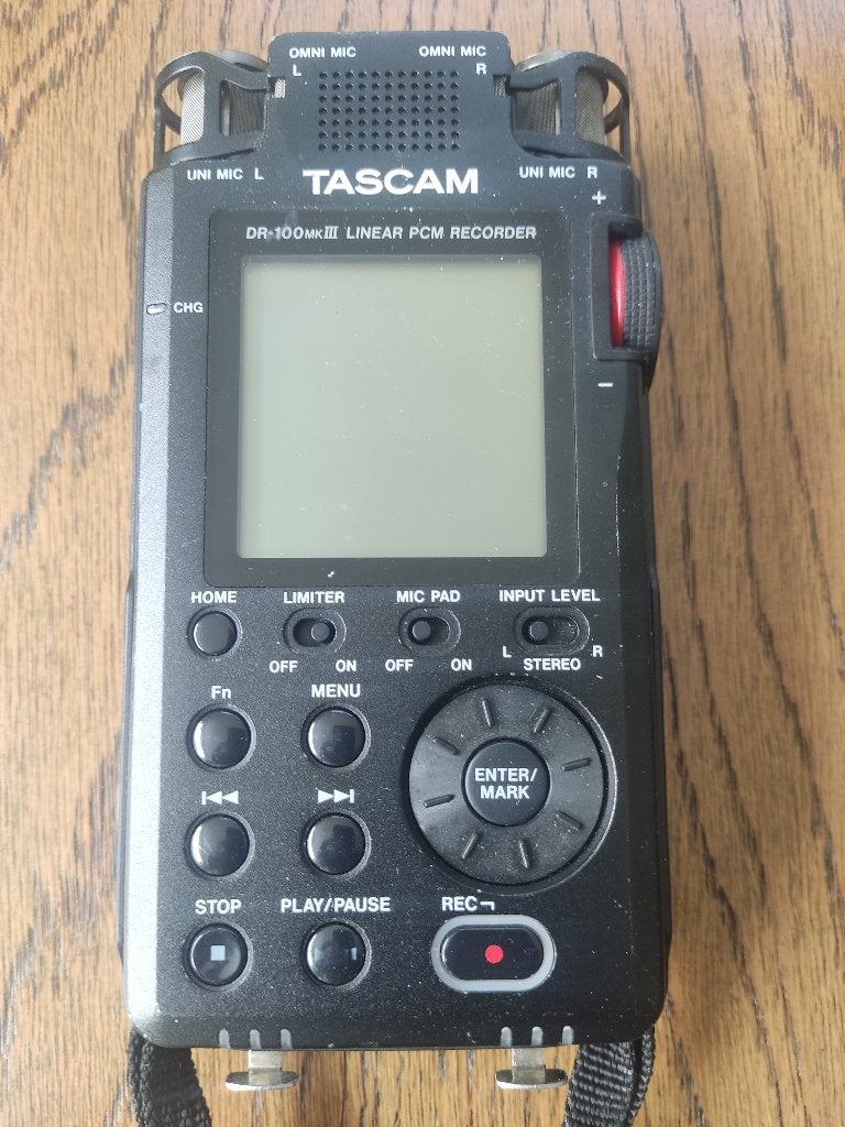 Tascam DR-100mkIII Linear PCM Recorder, Ophalen of Verzenden, Gebruikt, Audio