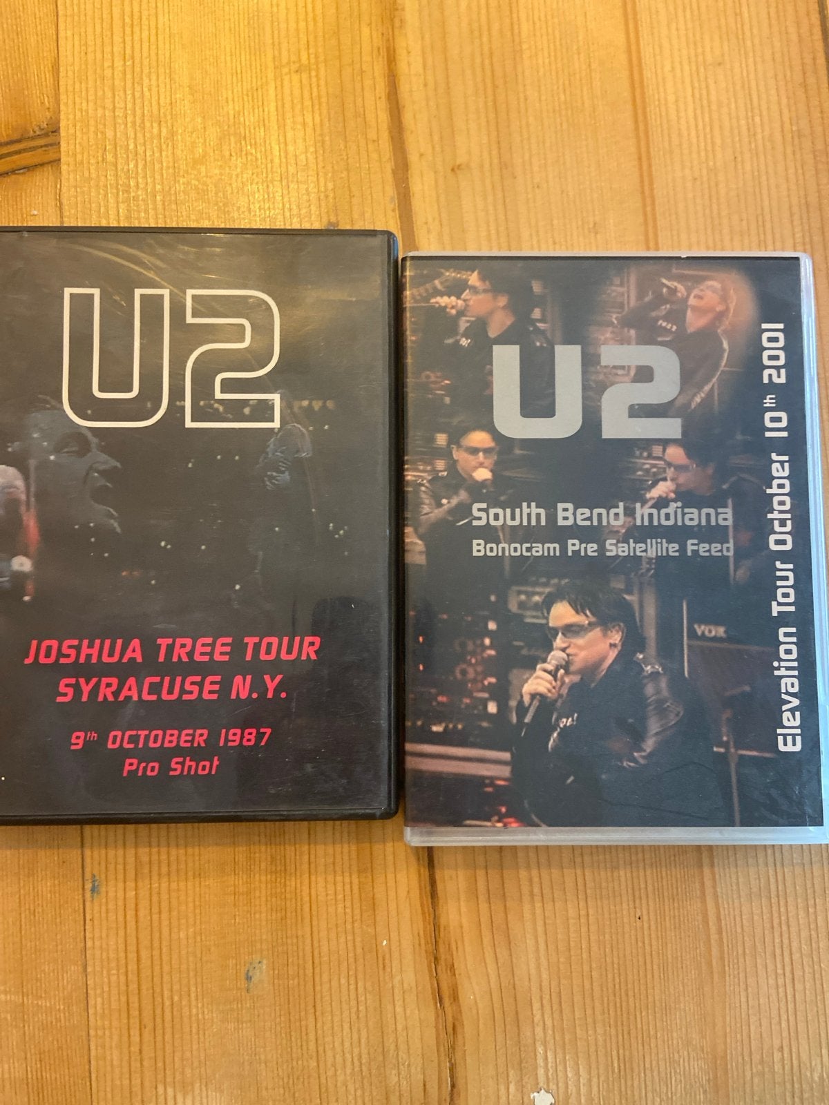 U2 Live Concert DVD's: Joshua Tree Tour & Elevation Tour, Engels, Alle leeftijden, Ophalen of Verzenden, Zo goed als nieuw