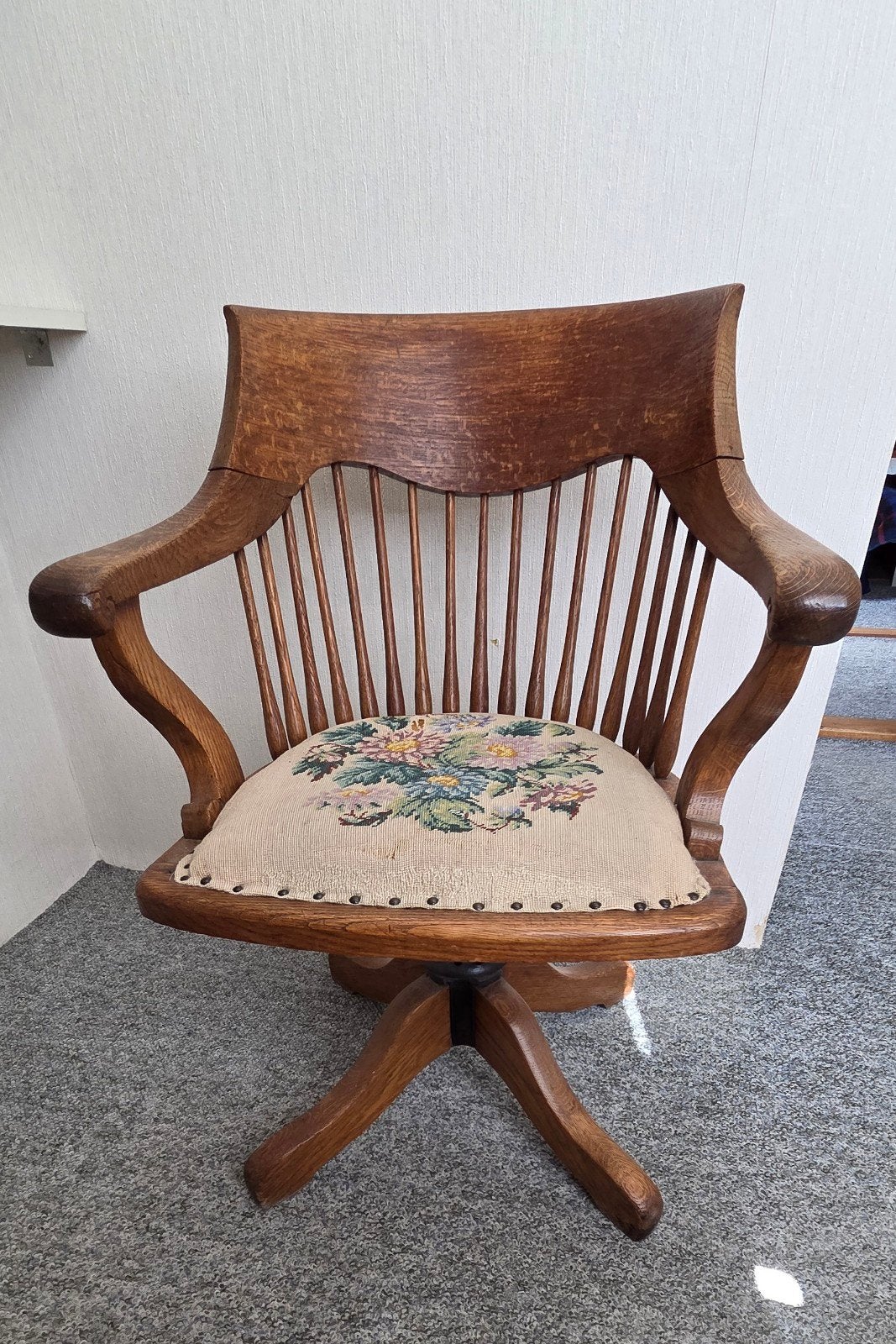Oude Amerikaanse directeurstoel (banker's chair), Antiek en Kunst, Ophalen