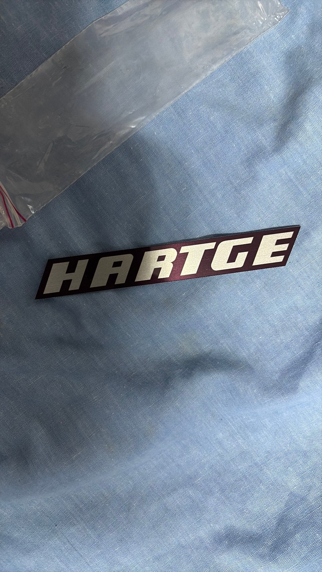 HARTGE type plaatje, Auto diversen, Ophalen of Verzenden