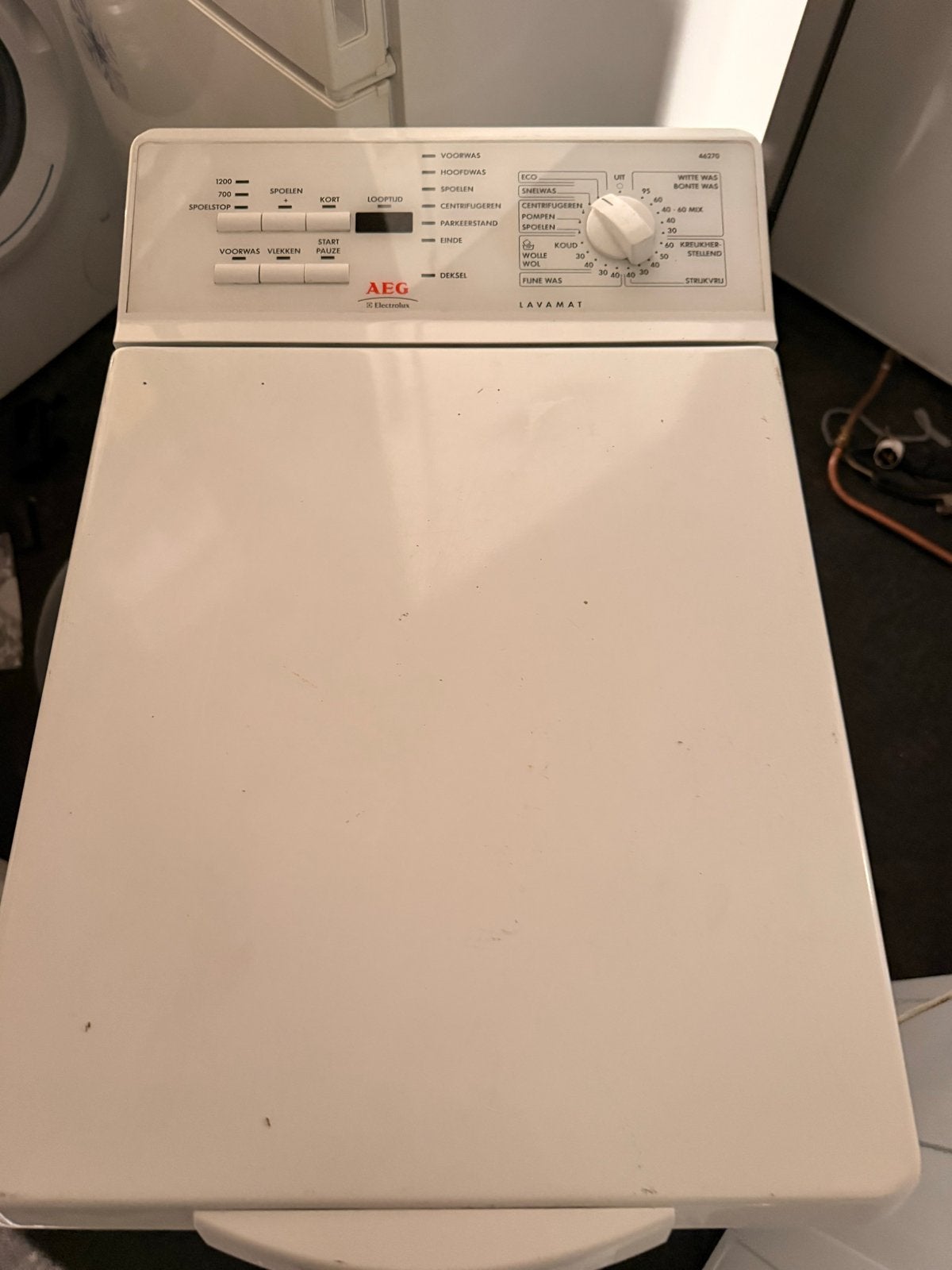 AEG Lavamat 46270 Bovenlader Wasmachine - 5 kg, Witgoed en Apparatuur, Ophalen, 1200 tot 1600 toeren, Gebruikt, 4 tot 6 kg