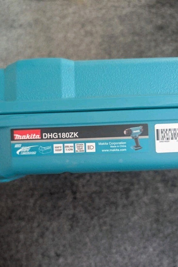 Makita DHG180ZK Accu Heteluchtpistool lege doos, Ophalen of Verzenden, Nieuw